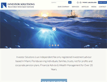 Tablet Screenshot of investorsolutions.com